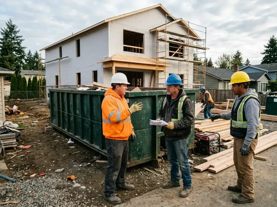 Roll-off Dumpster — Construction Site